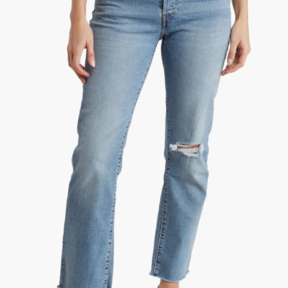 Levis Wedgie Straight Leg Jeans 24 x 28, NIGHT SIGHT